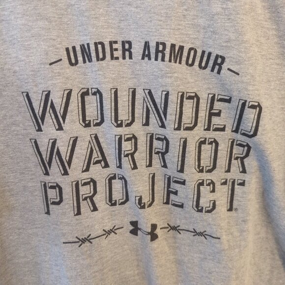 Wounded Warriors Project Under Armour Mens 3XL Gray Short-Sleeve Graphic T-Shirt - Picture 4 of 10